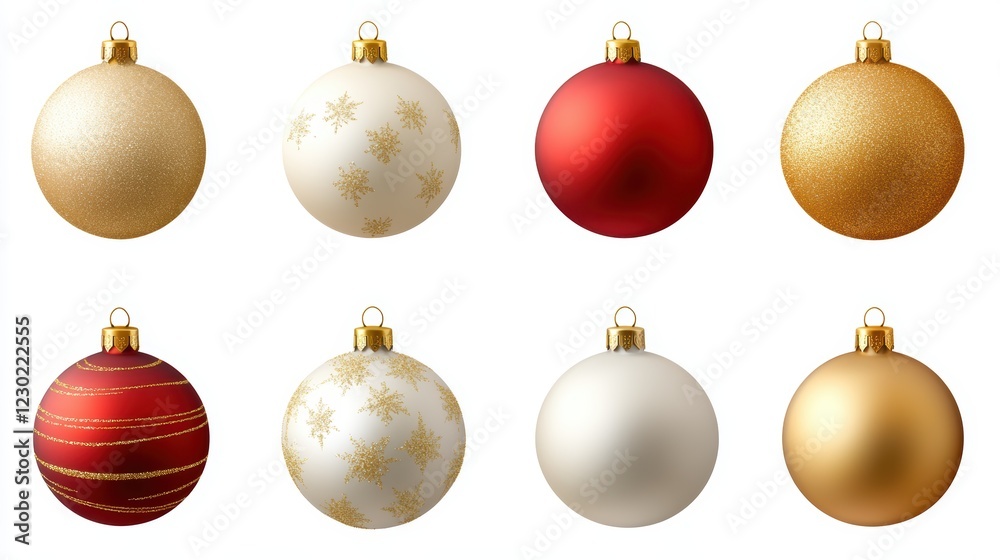 Sparkling christmas balls set, festive ornaments for holiday decor and seasonal cheer Sparkling christmas balls set, festive ornaments for holiday decor and seasonal cheer