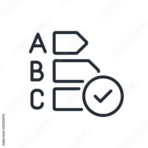 Energy efficiency editable stroke outline icon isolated on white background flat vector illustration. Pixel perfect. 64 x 64.