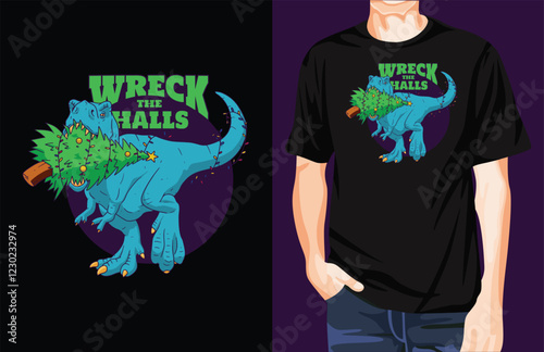 Trex Chewing Tree Quote t-shirt design unique idea