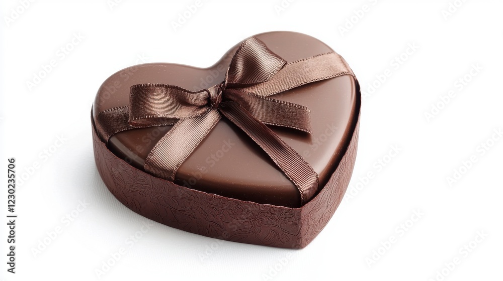 Heart-Shaped Chocolate Box with Ribbon Heart-Shaped Chocolate Box with Ribbon