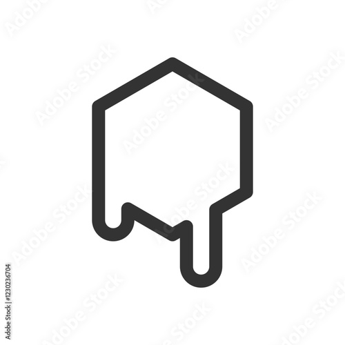 Honeycomb line icon