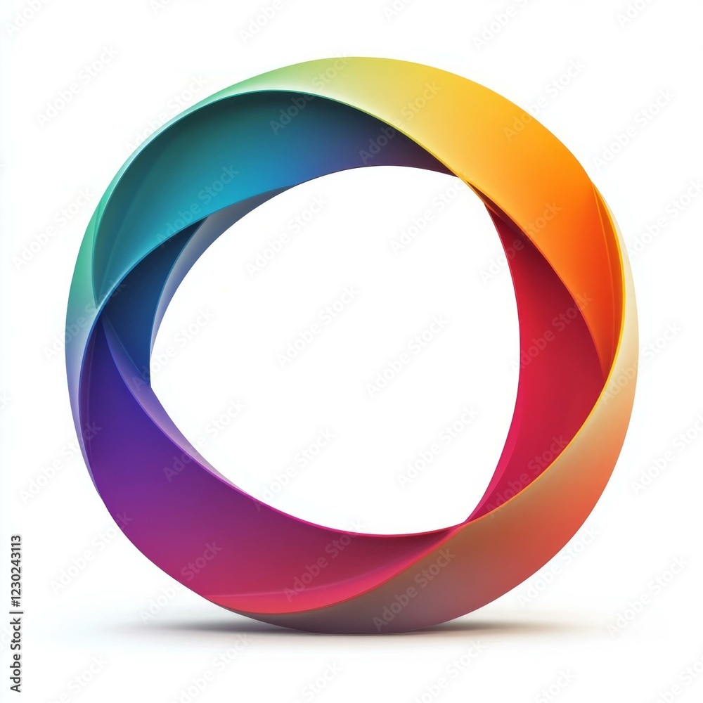 Vivid multicolored circular pattern with smooth gradient tones Vivid multicolored circular pattern with smooth gradient tones