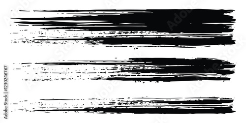 Brush texture  ink  brush pattern  wave pattern brush stroke material. brush stroke. vector ilustration