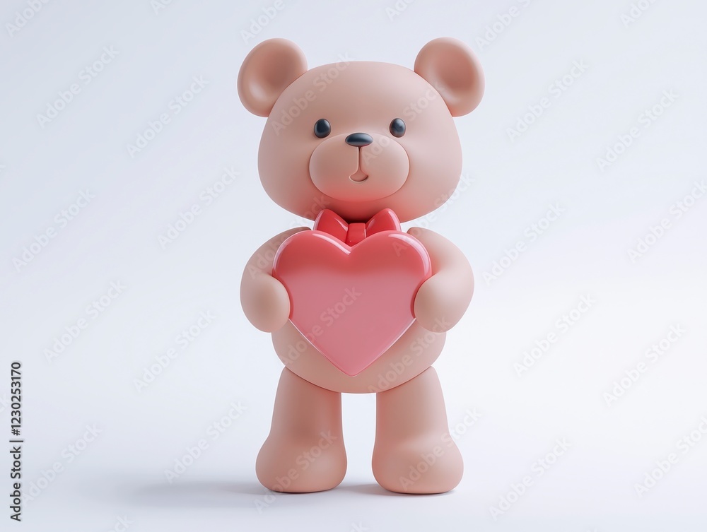 Teddy Bear with a Heart-Shaped Gift Box Teddy Bear with a Heart-Shaped Gift Box