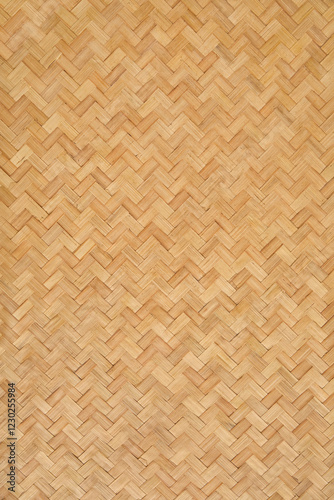 Beautiful palm leaf hut wall.