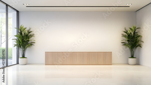 Insurance office with a clean and organized workspace, showcasing a professional environment designed for client consultations and insurance services.
