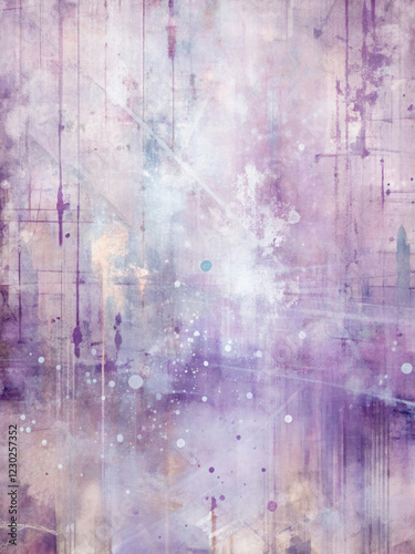 Light Lavender Grunge Digital Paper with Subtle Ink Splatters and Weathered Textured Marks