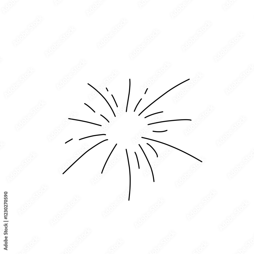 Obraz premium Set of firework simple