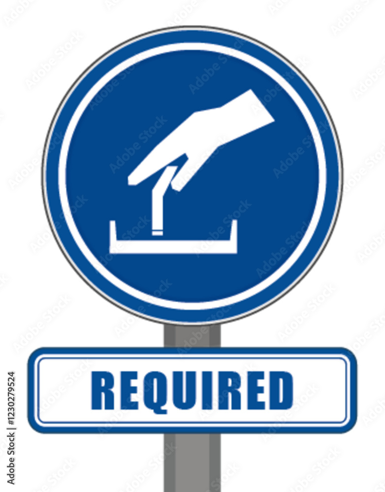 Compulsory sign round blue protection extinguish cigarette ashtray Compulsory sign round blue protection extinguish cigarette ashtray
