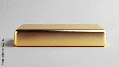 Wallpaper Mural Gold refinery scene with freshly minted gold bars stacked neatly, glowing under refined lighting Torontodigital.ca