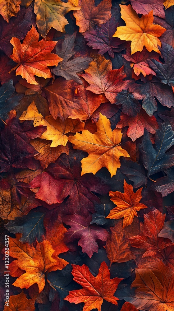 golden fall foliage framing beautiful scenic view golden fall foliage framing beautiful scenic view