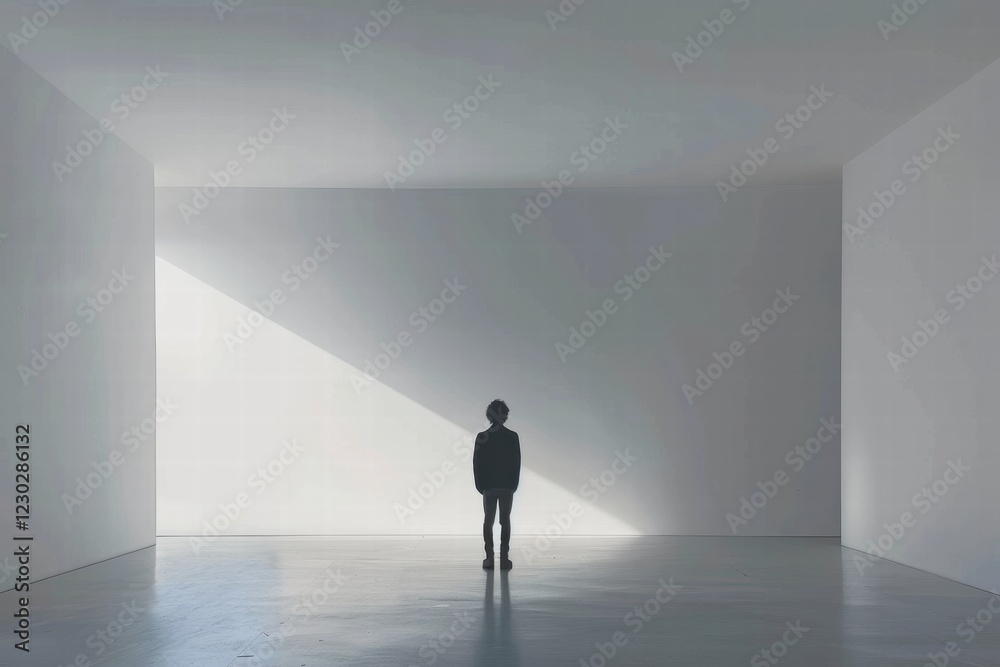 Conceptual image symbolizing inner peace through minimalistic design Conceptual image symbolizing inner peace through minimalistic design