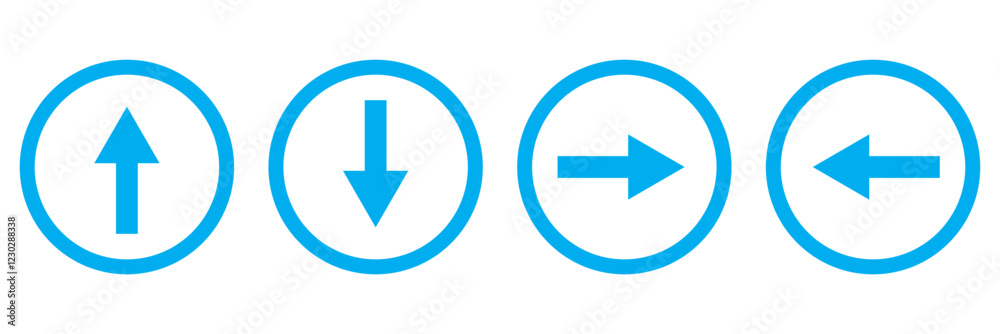 Up and down arrow icon in trendy style. Upward and downward sign symbol Up and down arrow icon in trendy style. Upward and downward sign symbol