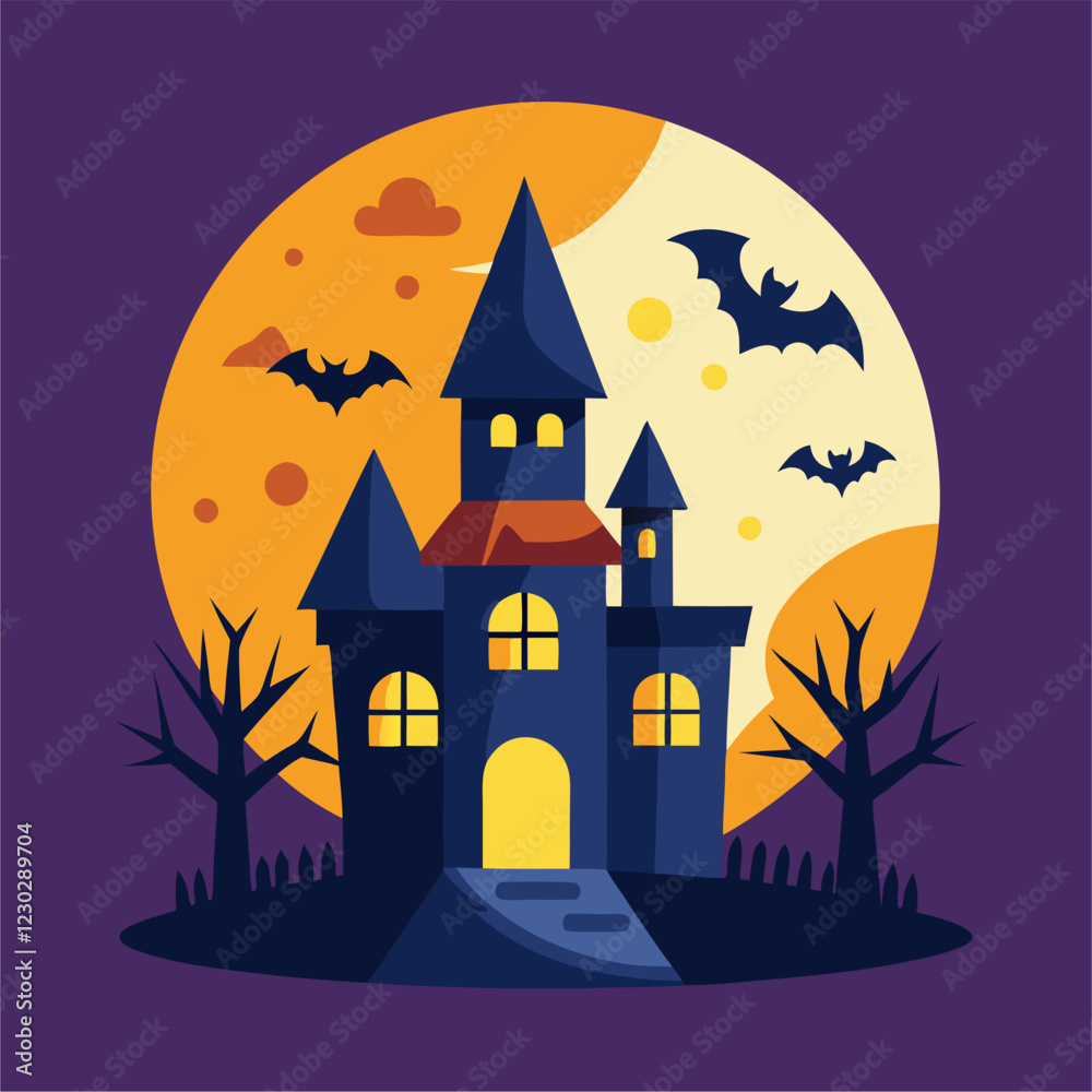 Halloween background with scary elements Halloween background with scary elements