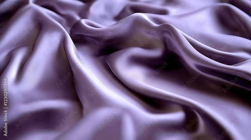 Obraz premium Draped Lavender Silk Fabric Soft Texture Background