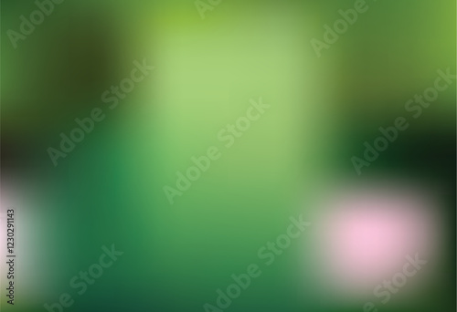 Abstract Green Blurred Background