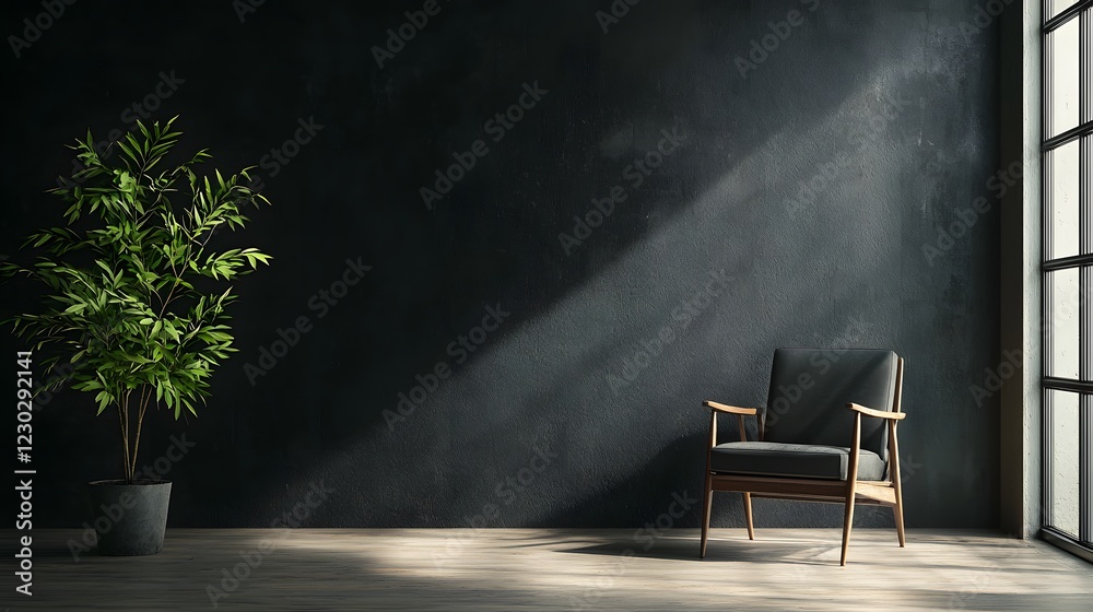 Peaceful Oasis A Sunlit Minimalist Interior Design with Lush Greenery and an Organic Tranquil Ambiance The Serene Space Exudes Simplicity Elegance and a Calming Cozy Atmosphere Peaceful Oasis A Sunlit Minimalist Interior Design with Lush Greenery and an Organic Tranquil Ambiance The Serene Space Exudes Simplicity Elegance and a Calming Cozy Atmosphere