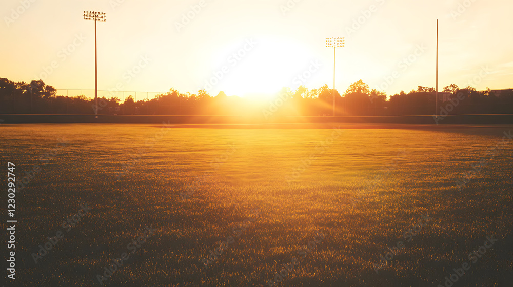 A stunning sunset over an empty baseball field, warm hues reflecting off the grass and the sky, creating a peaceful and nostalgic atmosphere perfect for capturing the beauty of nature and solitude.
A stunning sunset over an empty baseball field, warm hues reflecting off the grass and the sky, creating a peaceful and nostalgic atmosphere perfect for capturing the beauty of nature and solitude.