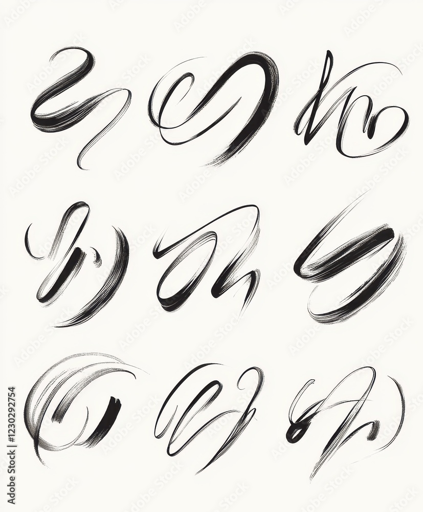 Creative and fluid handwritten script font set that combines charm with modern flair--perfect for logos, marketing materials, and personalized stationery