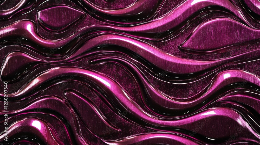 Obraz premium Abstract Purple Liquid Wave Texture Background