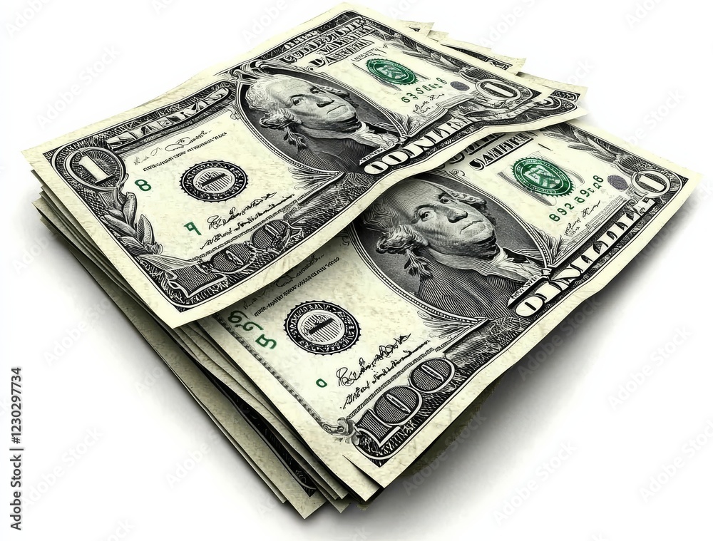 Money background featuring US dollars on a white backdrop. Money background featuring US dollars on a white backdrop.