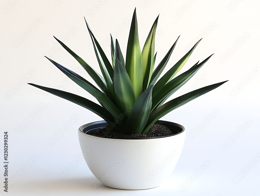 Small Plant in Minimalist Pot Small Plant in Minimalist Pot