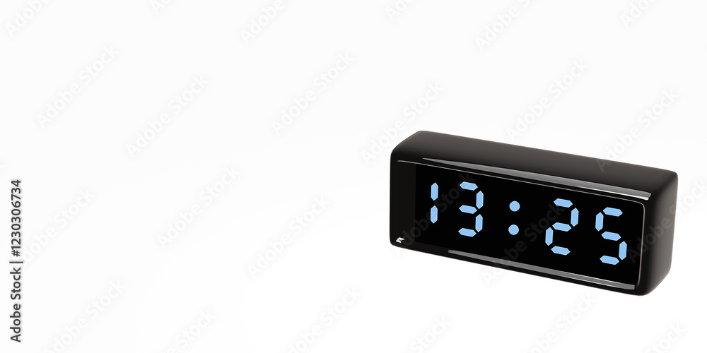 Digital Clock illustration. 3d render. Digital Clock illustration. 3d render.