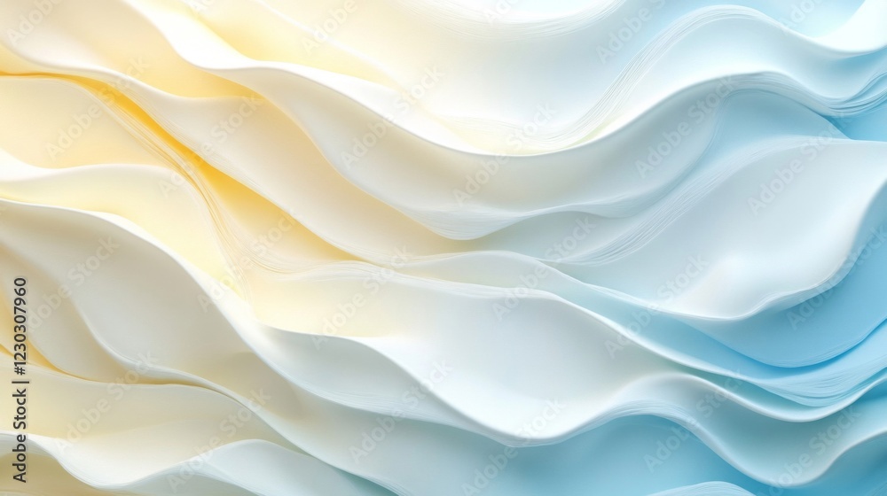 Fototapeta premium Abstract Wave Cream Texture Background Design