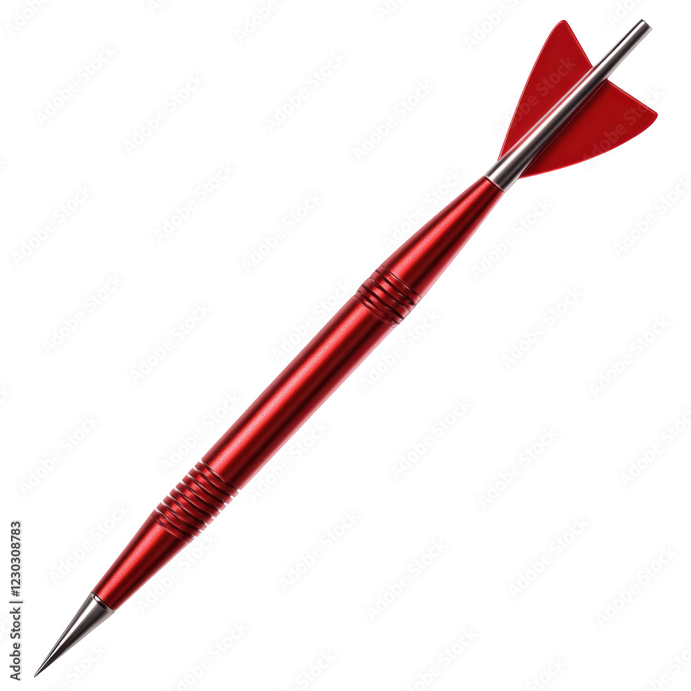 Red dart Isolated on a white background Red dart Isolated on a white background