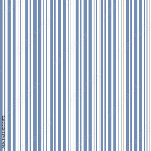 Blue and white stripes for fabric gift wrapping paper book cover, seamless vector pattern