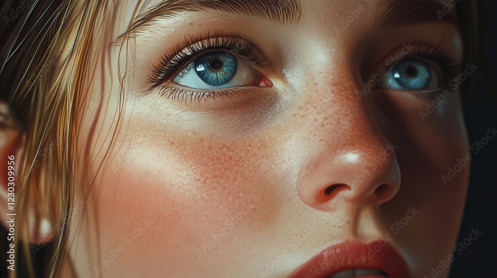 Fototapeta premium Realistic human illustrations provide depth in storytelling.