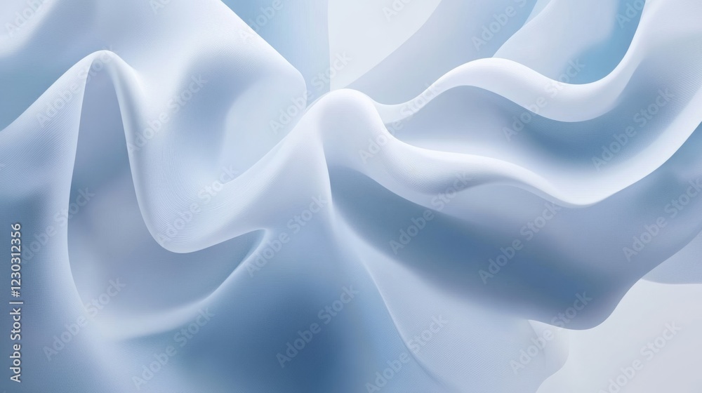 Obraz premium Stunning Light Blue Fabric Texture Design - Abstract Art Background