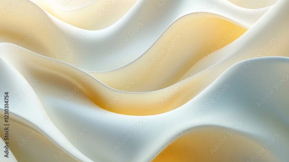 Obraz premium Abstract Cream-Colored Waves Texture Background