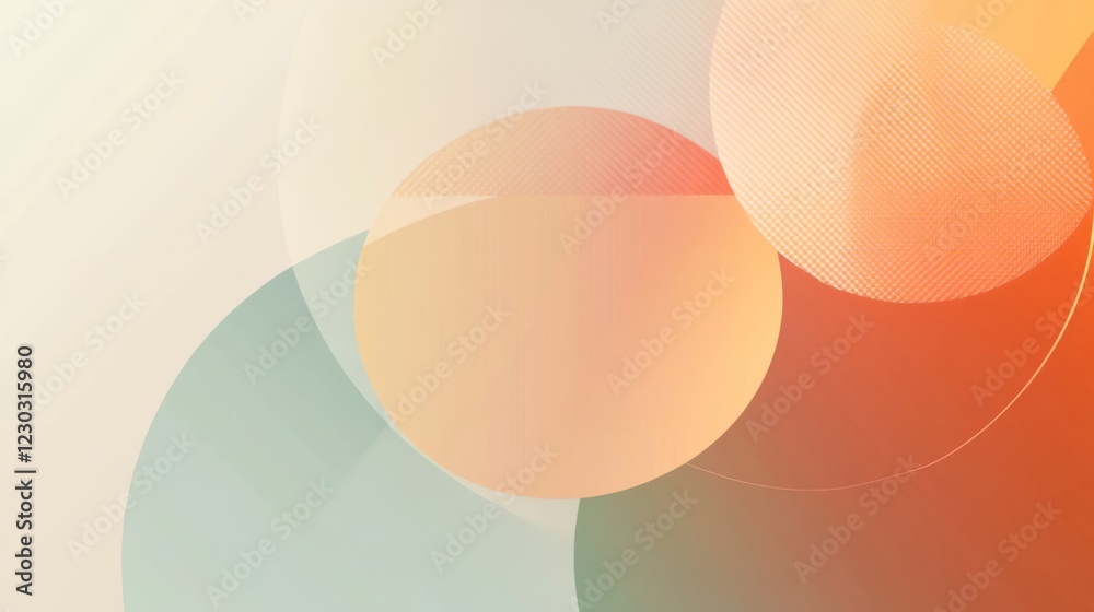 Abstract Geometric Circles Design Background Abstract Geometric Circles Design Background