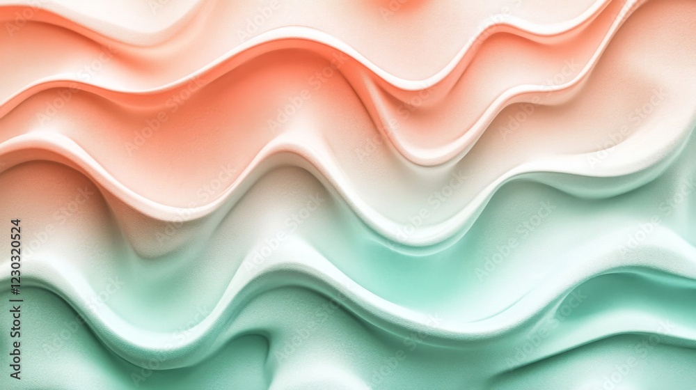 Obraz premium Abstract Pastel Wave Background Texture