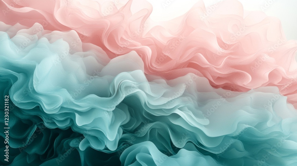 Obraz premium Abstract Pastel Wave Background Texture