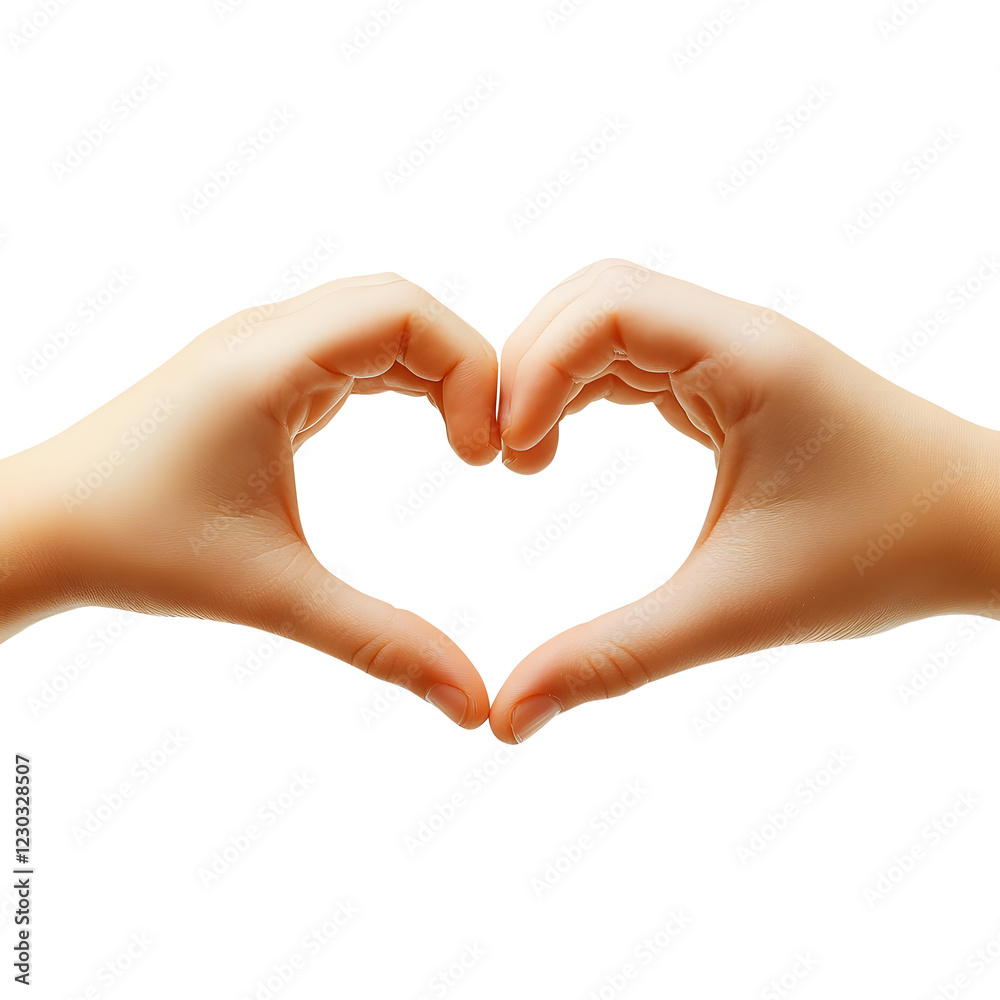 Photograph of two hands forming a heart shape isolated on transparent or white background, PNG file. Photograph of two hands forming a heart shape isolated on transparent or white background, PNG file.