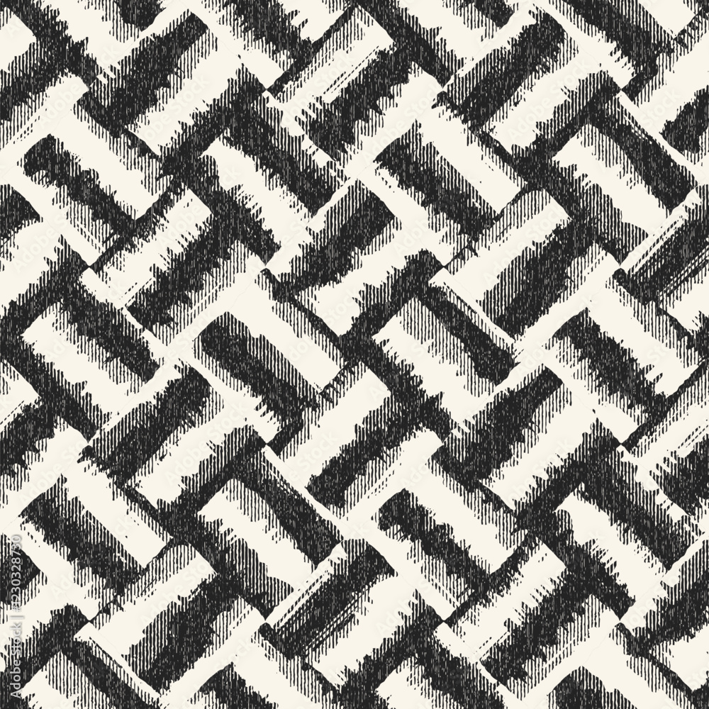 Monochrome Grain Irregular Tile Check Pattern Monochrome Grain Irregular Tile Check Pattern
