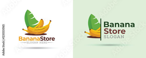 Banana shop logo design