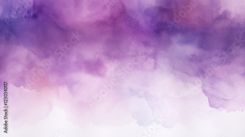 A soft watercolor background featuring blended shades of purple and white, creating an ethereal and calming atmosphere.