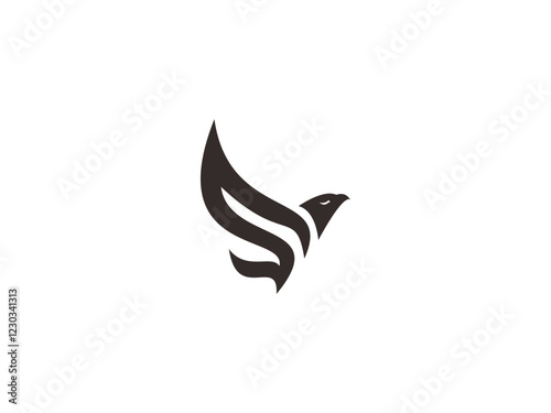 Wings vector illustrationFlying eagle.