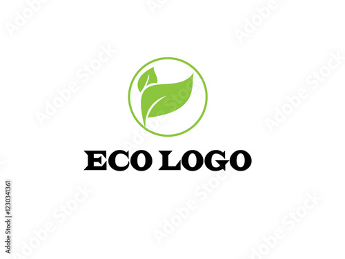 Leaf Icon - Vector Stock Illustration.Recycle and Ecology Icons. Reuse and Refuse Concept. Recycling Package Marks. Vector Illustration.Recycling Environment Label With on White Background.