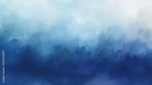 A serene abstract gradient featuring cool shades of blue, creating a tranquil and calming atmosphere.