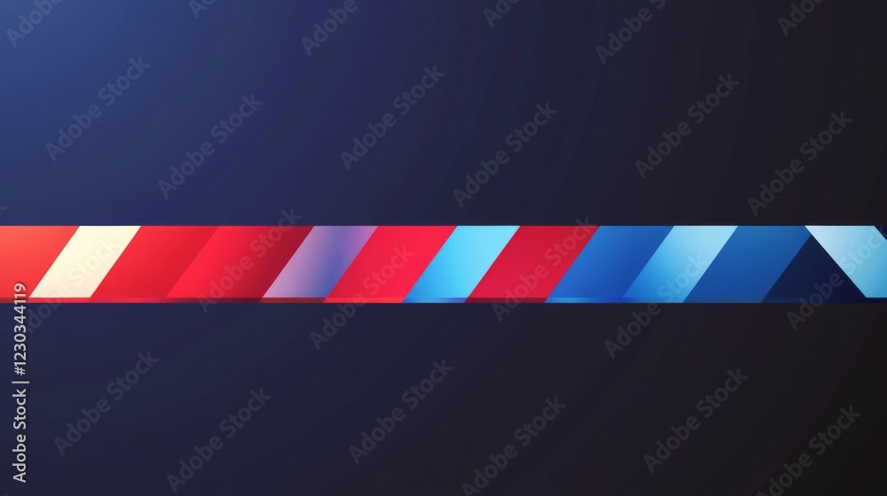 Obraz premium Striking Abstract Geometric Design with Vibrant Colors
