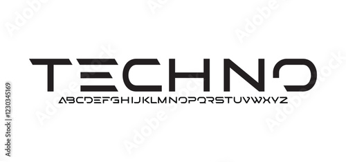 Modern abstract digital tech font. Logo creative font, type, technology, movie, digital, music, movie. Fonts and illustration in vector format. Luxury Font.
