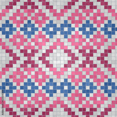 Scandinavian style seamless mosaic tiles pattern