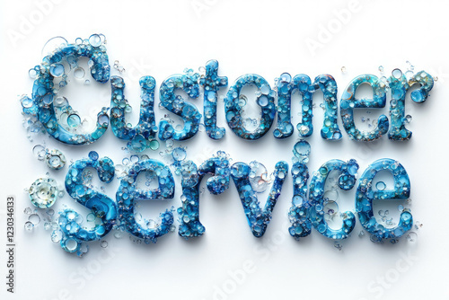 Customer Service Text Illus...