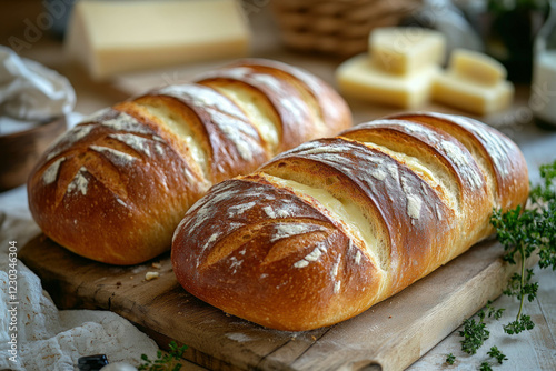 French Baguette With Cheese