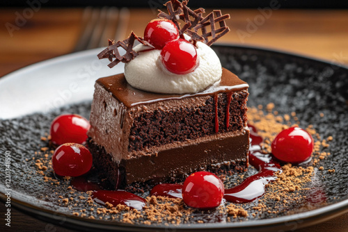Dessert Black Background