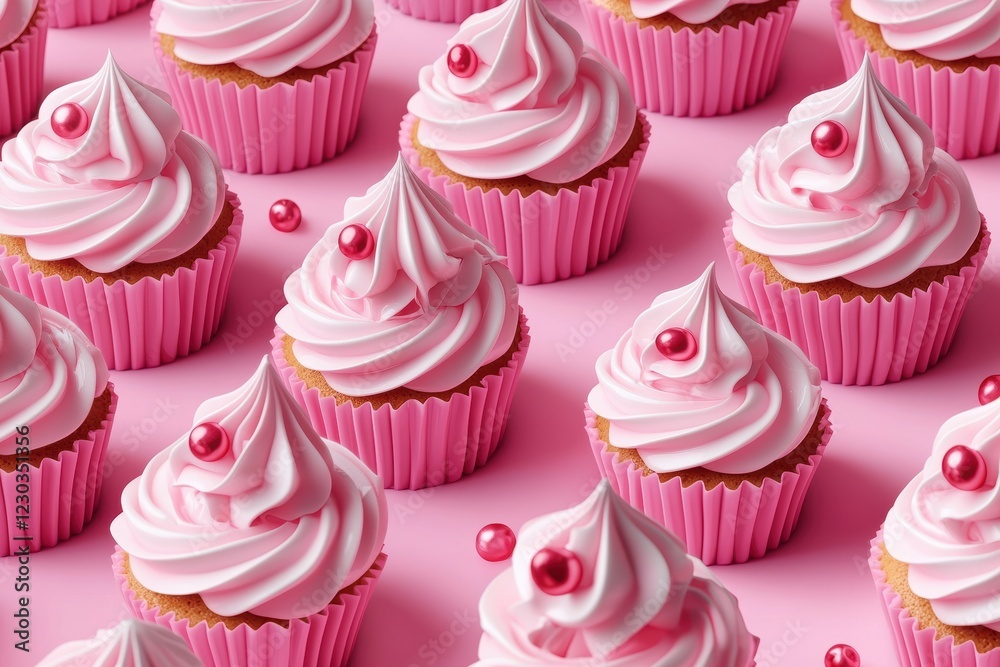 Enjoy the vibrant 3D render cartoon illustration style that brings these cupcakes to life. Enjoy the vibrant 3D render cartoon illustration style that brings these cupcakes to life.